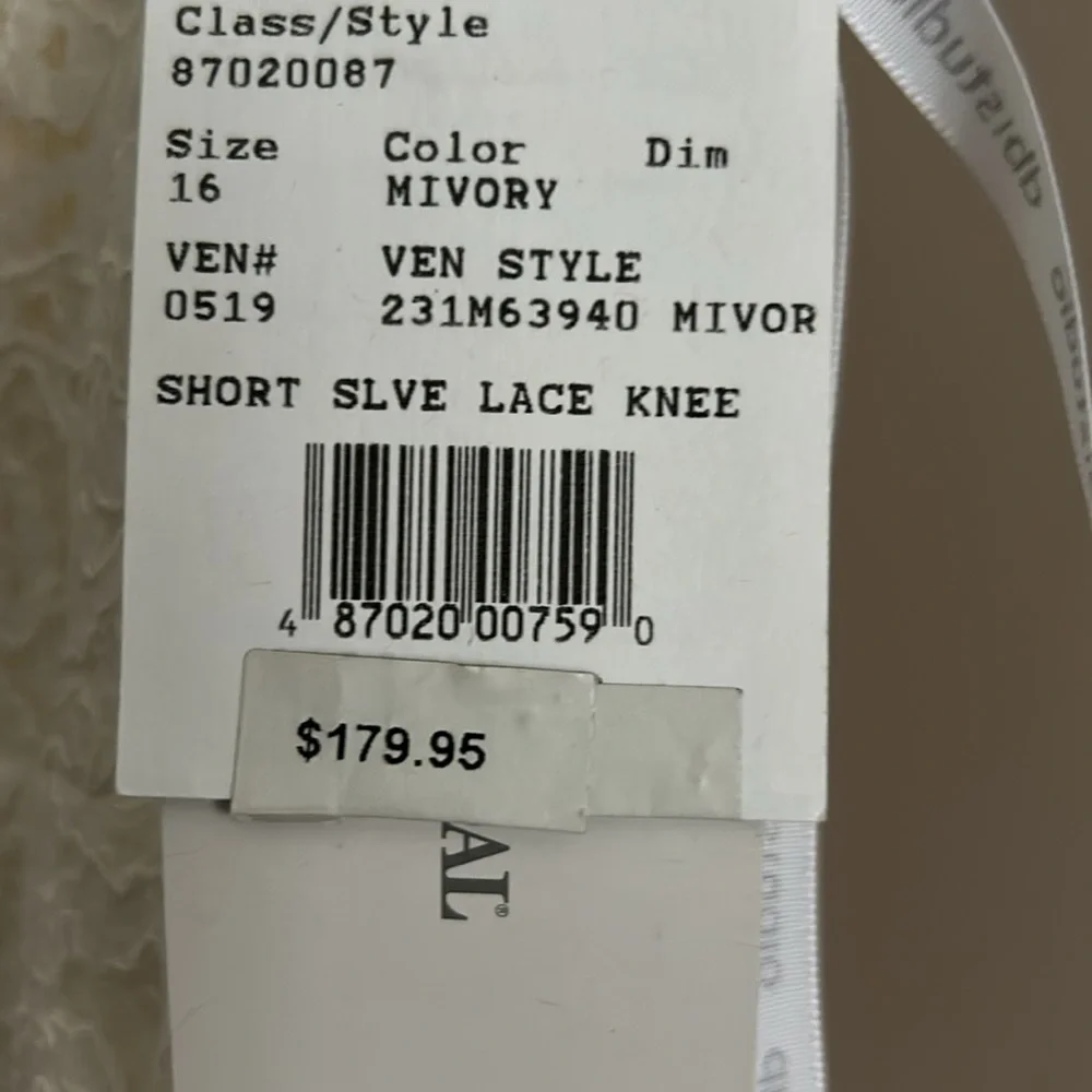 Elegant Lace Dress in White
Size 16
New never worn tag still on - Picture 2 of 2